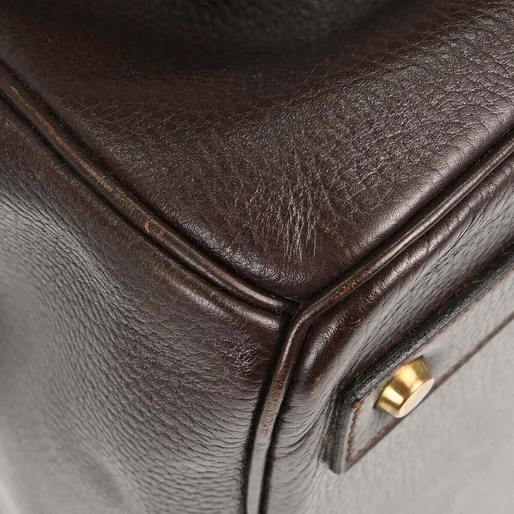 Hermes HAC Birkin Brown Ardennes with Gold Hardware 45 - Picture 5 of 16